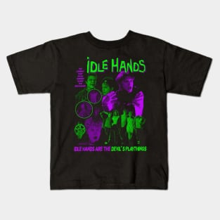 IDLE HANDS - A boy and his hand Kids T-Shirt